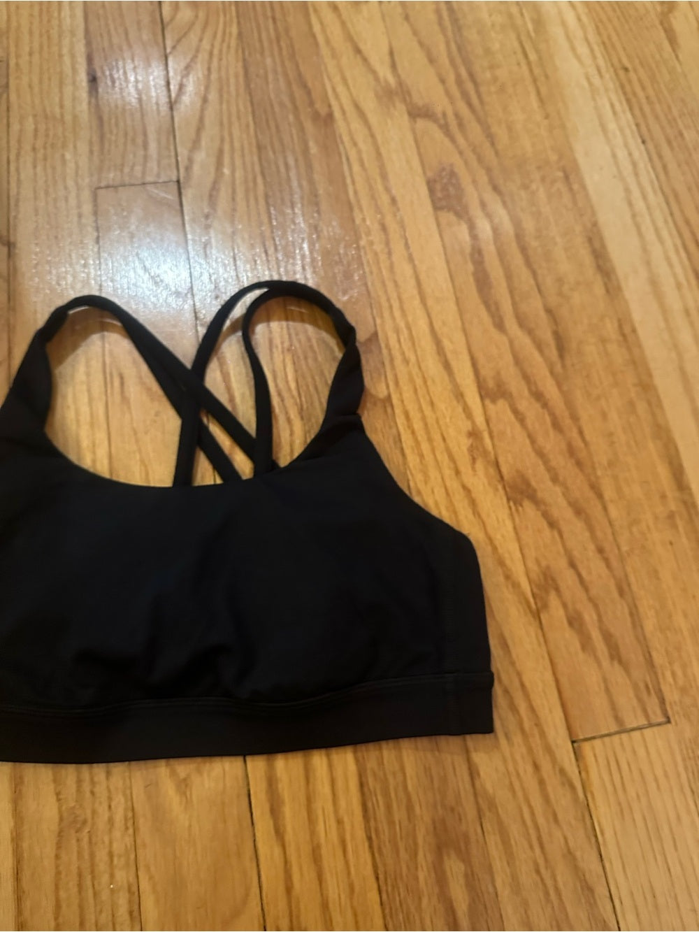 Lululemon athletica Black Strappy Energy Sports Bra - Size 4