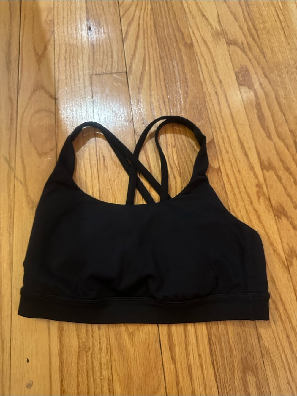 Lululemon athletica Black Strappy Energy Sports Bra - Size 4