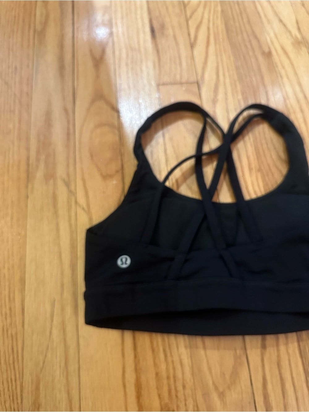 Lululemon athletica Black Strappy Energy Sports Bra - Size 4