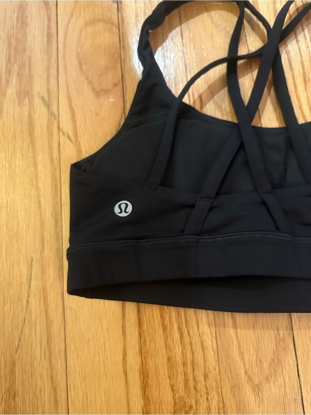 Lululemon athletica Black Strappy Energy Sports Bra - Size 4