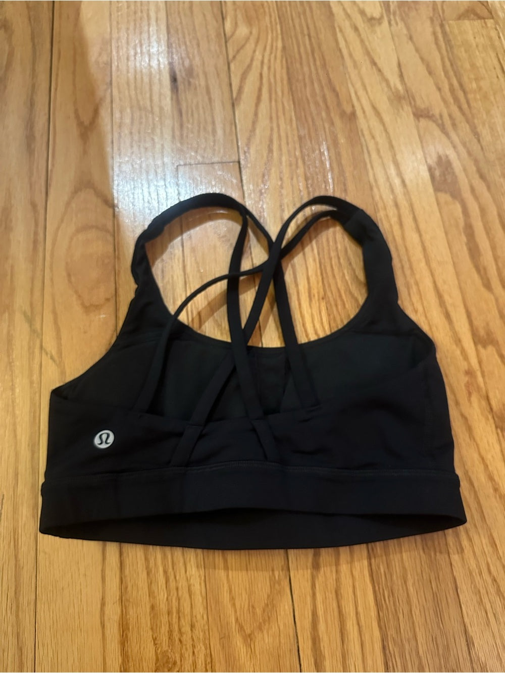 Lululemon athletica Black Strappy Energy Sports Bra - Size 4