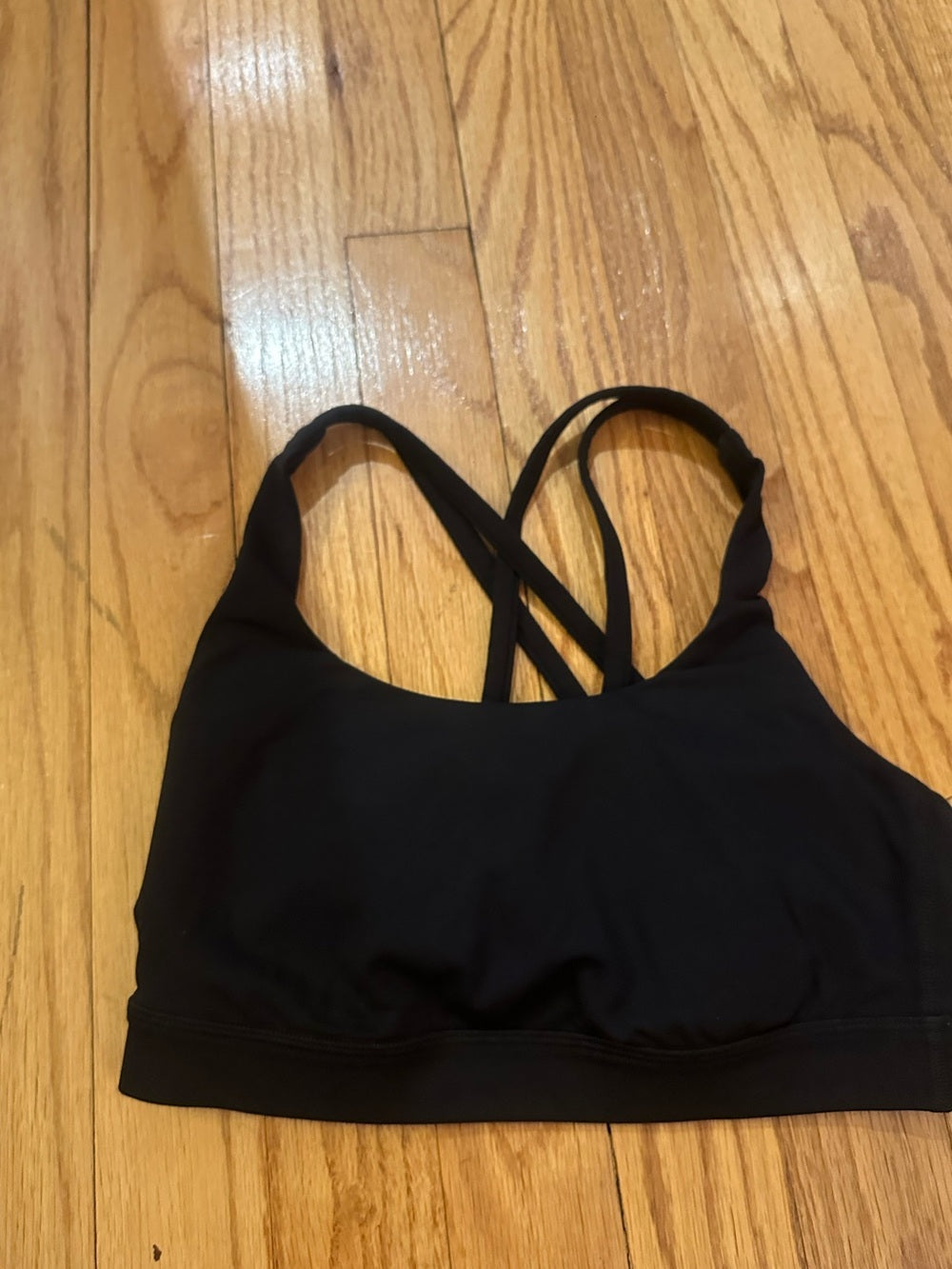 Lululemon athletica Black Strappy Energy Sports Bra - Size 4