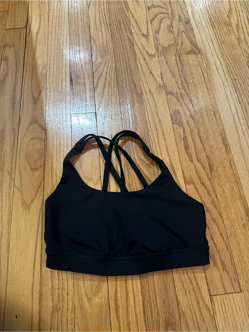 lululemon athletica Black Strappy Energy Sports Bra -Size 4