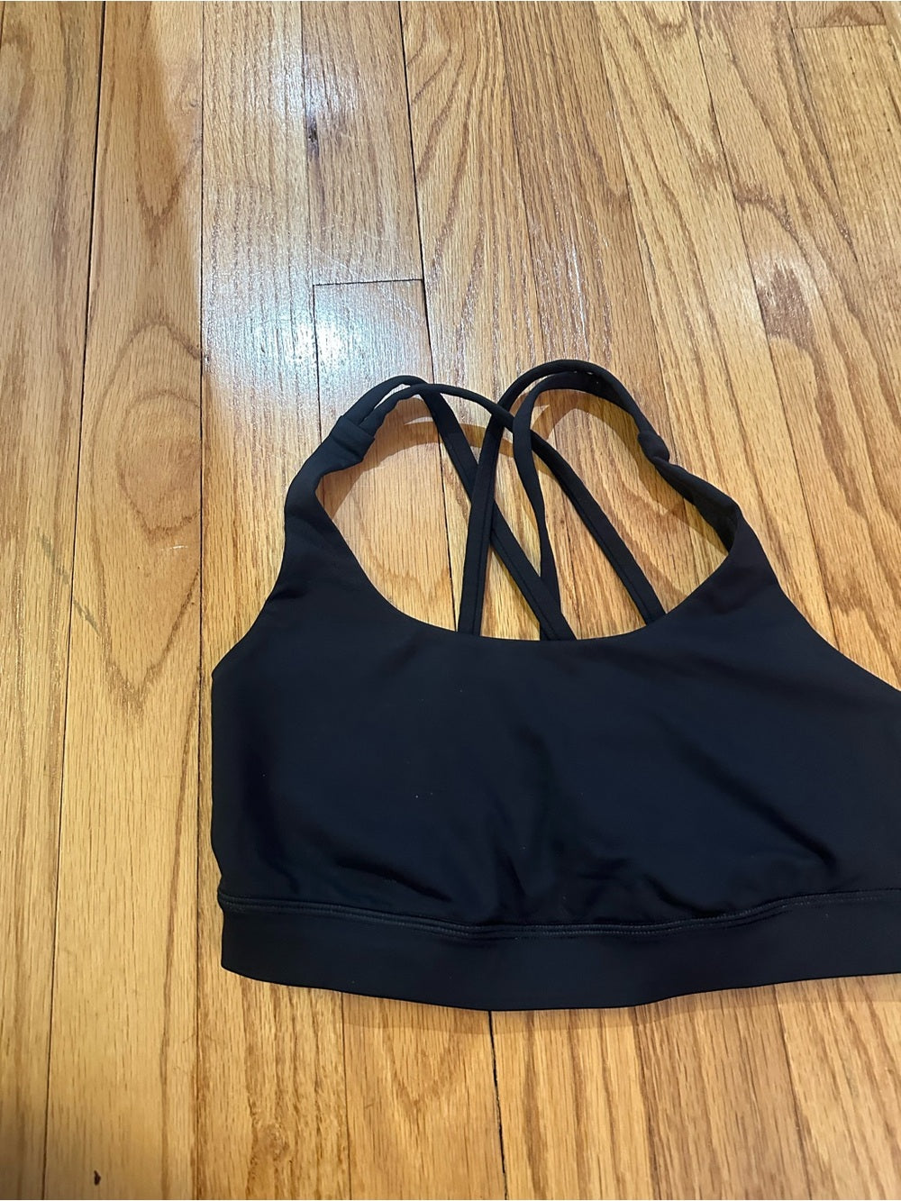 lululemon athletica Black Strappy Energy Sports Bra -Size 4