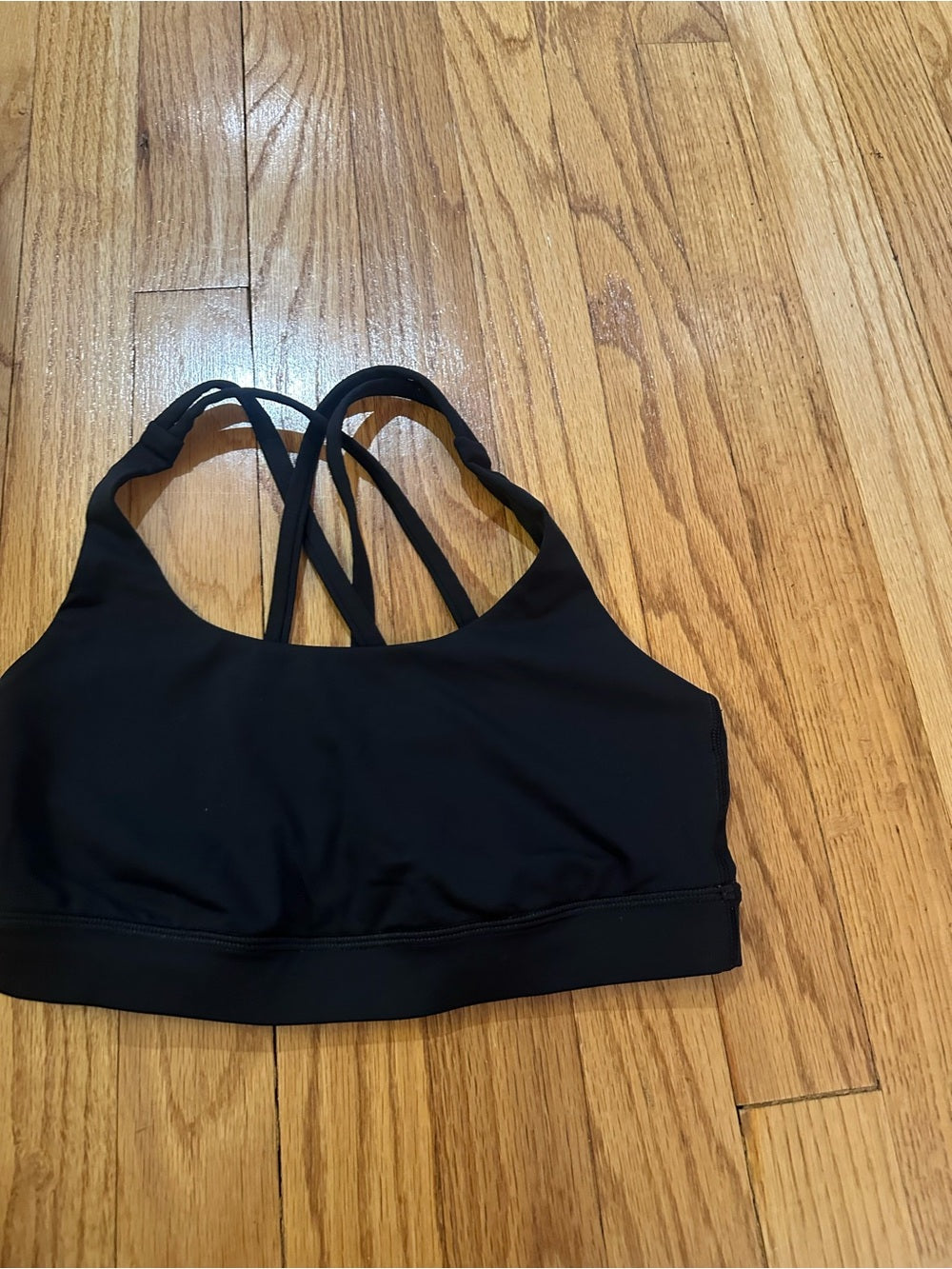 lululemon athletica Black Strappy Energy Sports Bra -Size 4