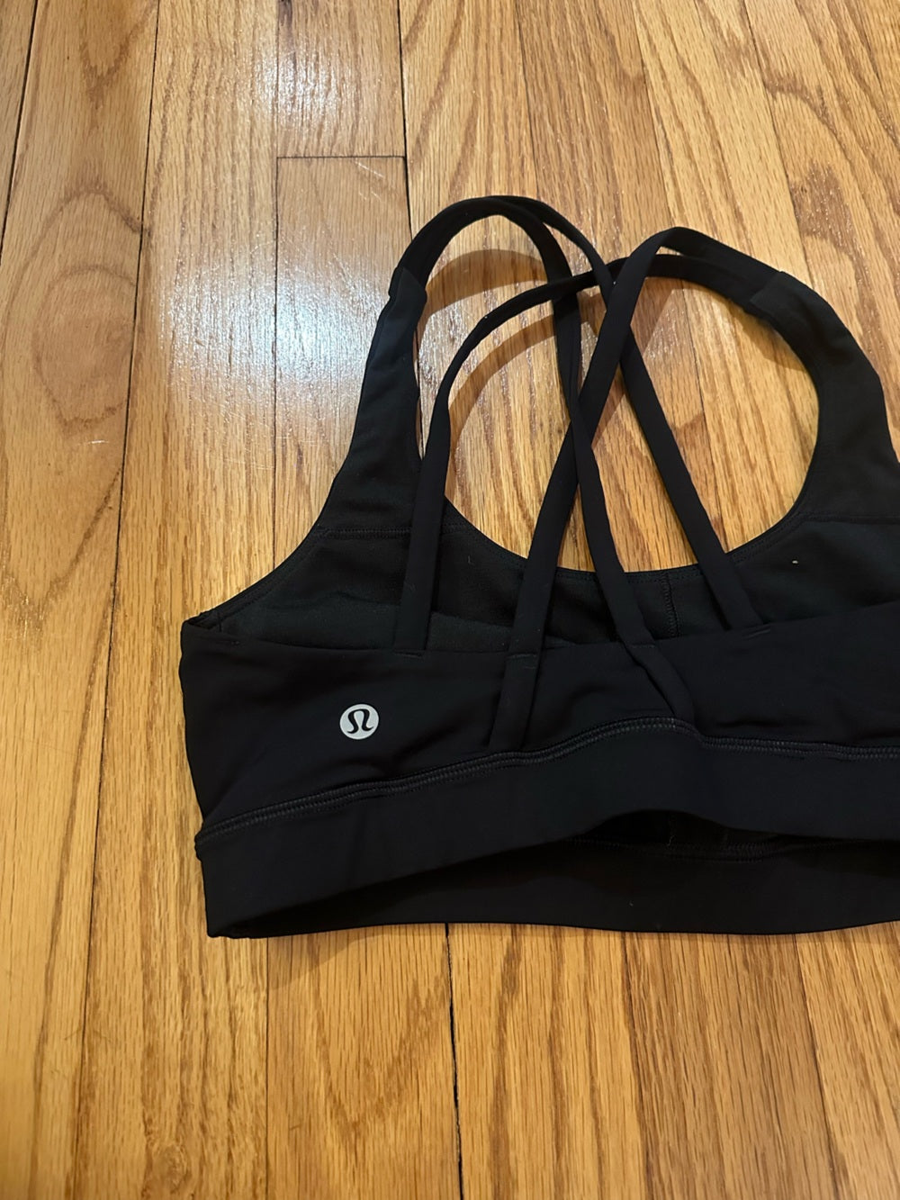 lululemon athletica Black Strappy Energy Sports Bra -Size 4
