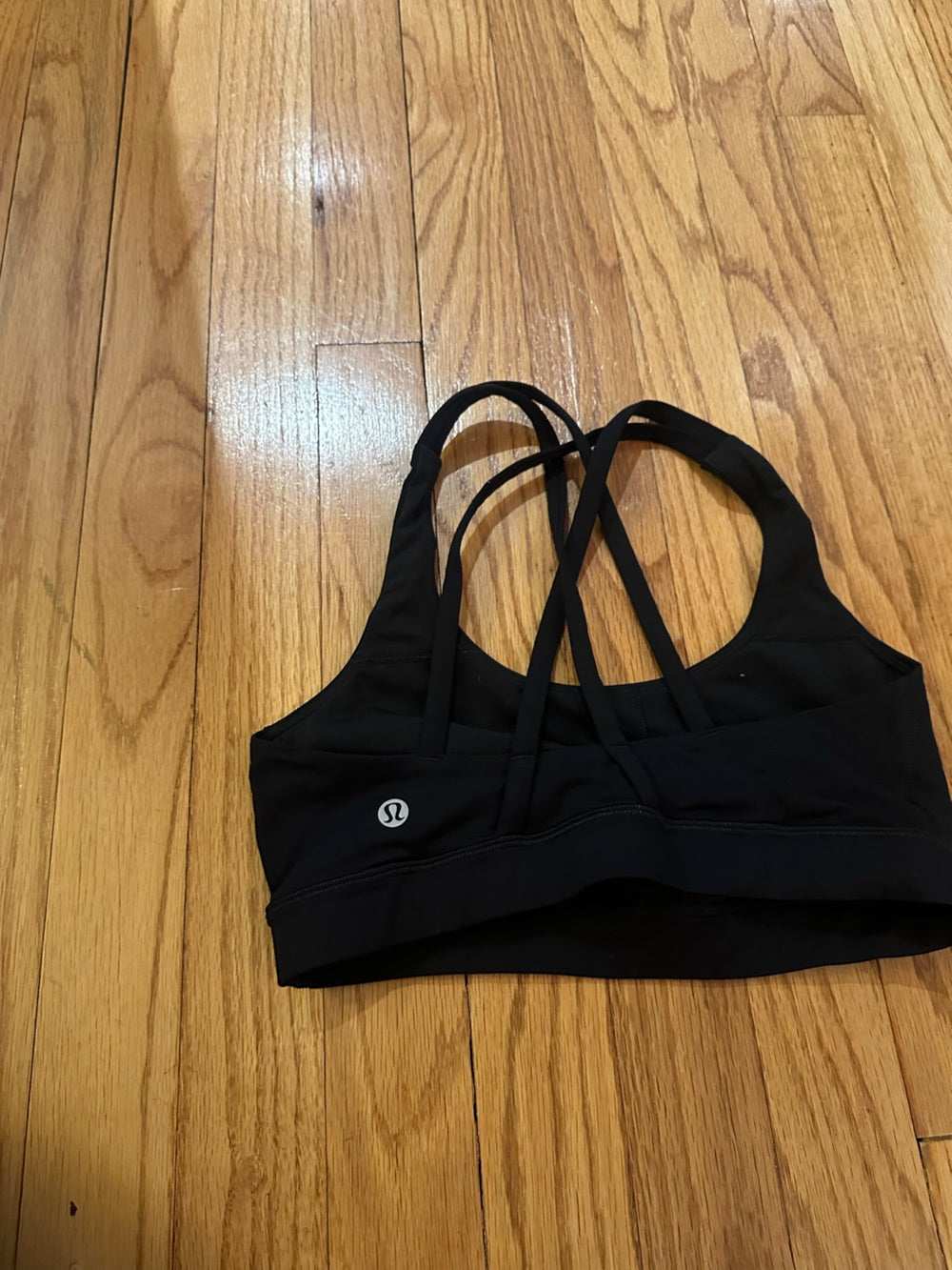 lululemon athletica Black Strappy Energy Sports Bra -Size 4