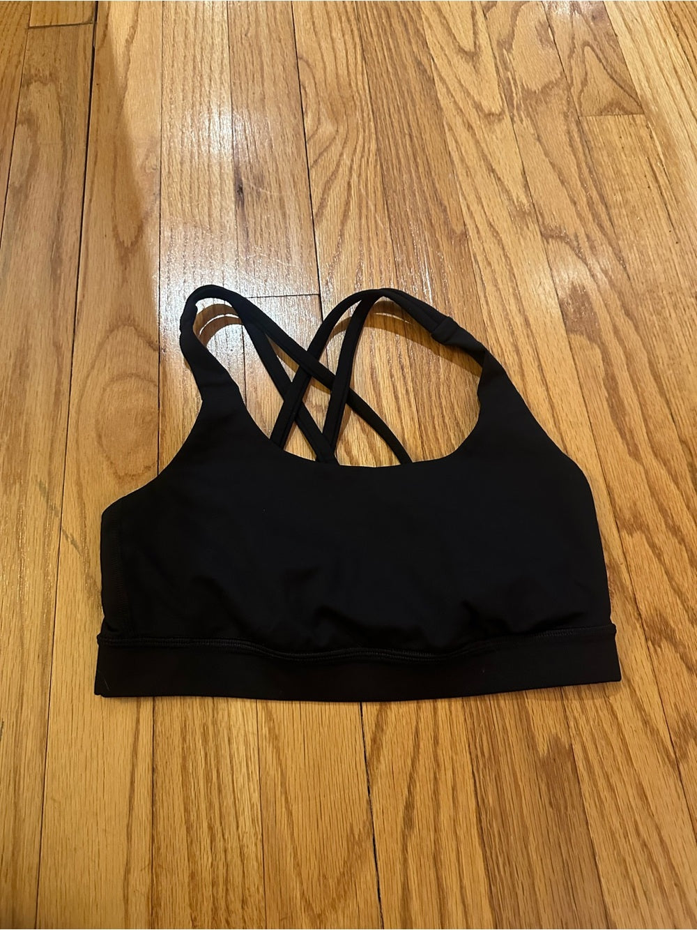 lululemon athletica Black Strappy Energy Sports Bra - Size 4