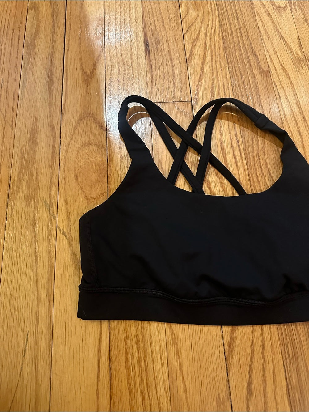 lululemon athletica Black Strappy Energy Sports Bra - Size 4
