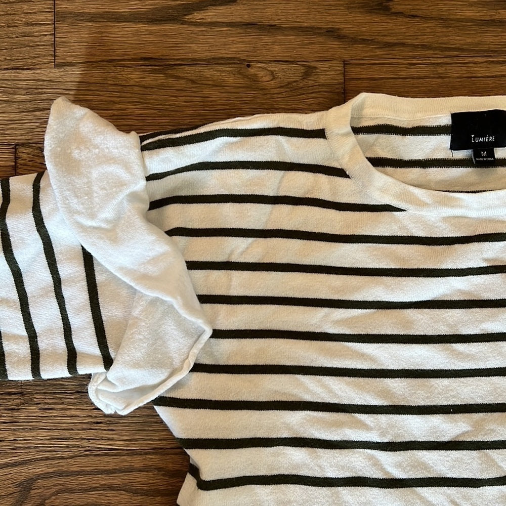 Wonen’s Lumiere striped top Size Medium
