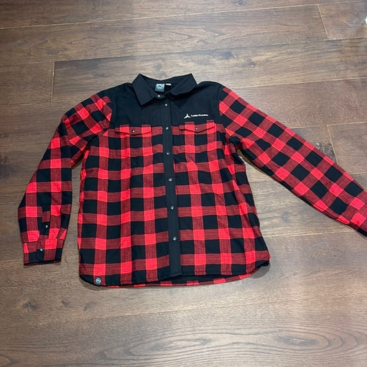 Lake Placis Red Plaid Flanel Size XL