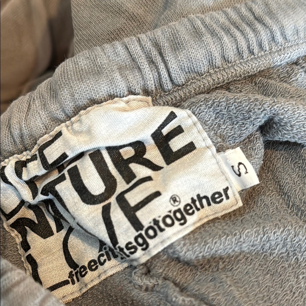 freecity Womens Joggers in Gray with Pink Accent Size Small