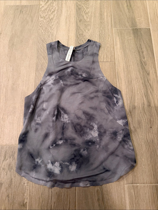Lululemon Tie-Dye Gray Racerback Tank Top Size 4