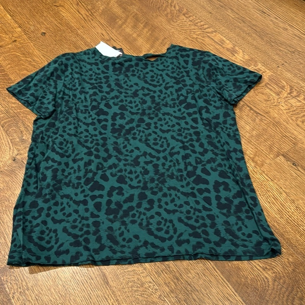 NWT N:Philanthropy Women’s Tshirt Green and Black Size Small