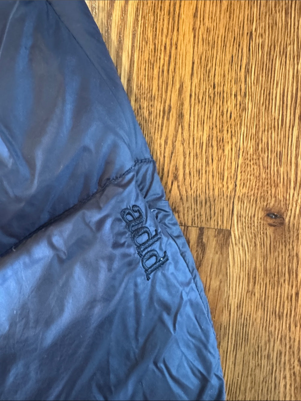 Girls' Add Navy Puffer Belted Coat - Kids Jacket Size XXS/10Y