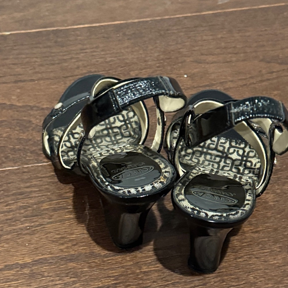 Circa Joan & David Black Strappy Women's Shoes Size 9.5