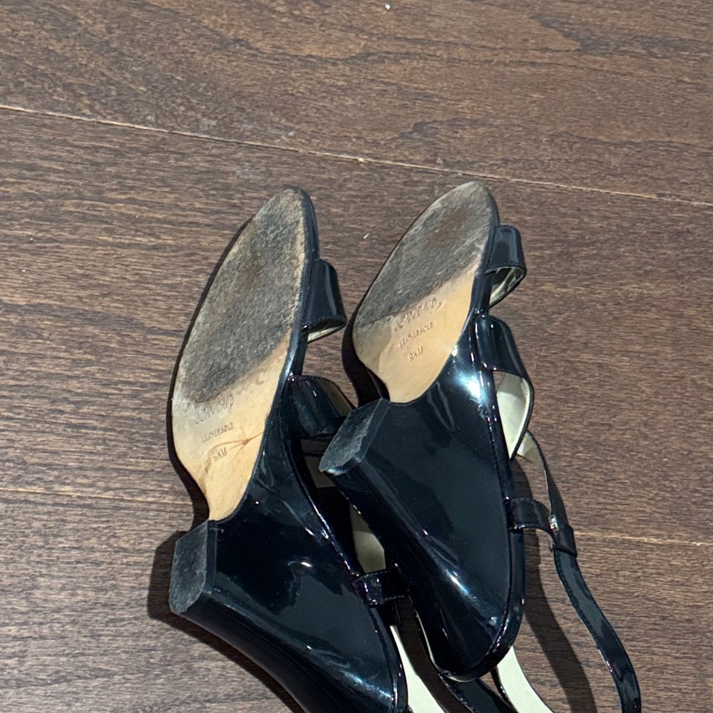 Circa Joan & David Black Strappy Women's Shoes Size 9.5