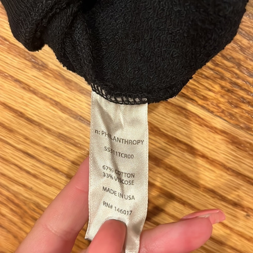 NWT n:Philanthropy Woman’s Black Sweatshirt Size S