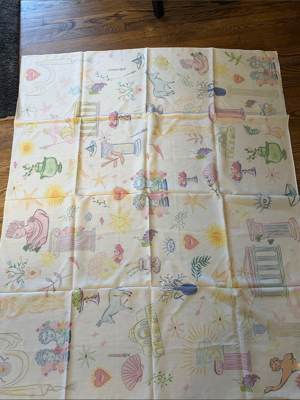 NWT Sneaky Link Silk Scarf with multicolor designs One Size