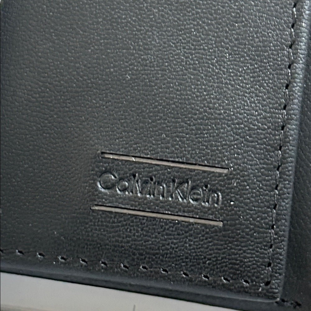 NWT Calvin Klein Black Leather Wallet