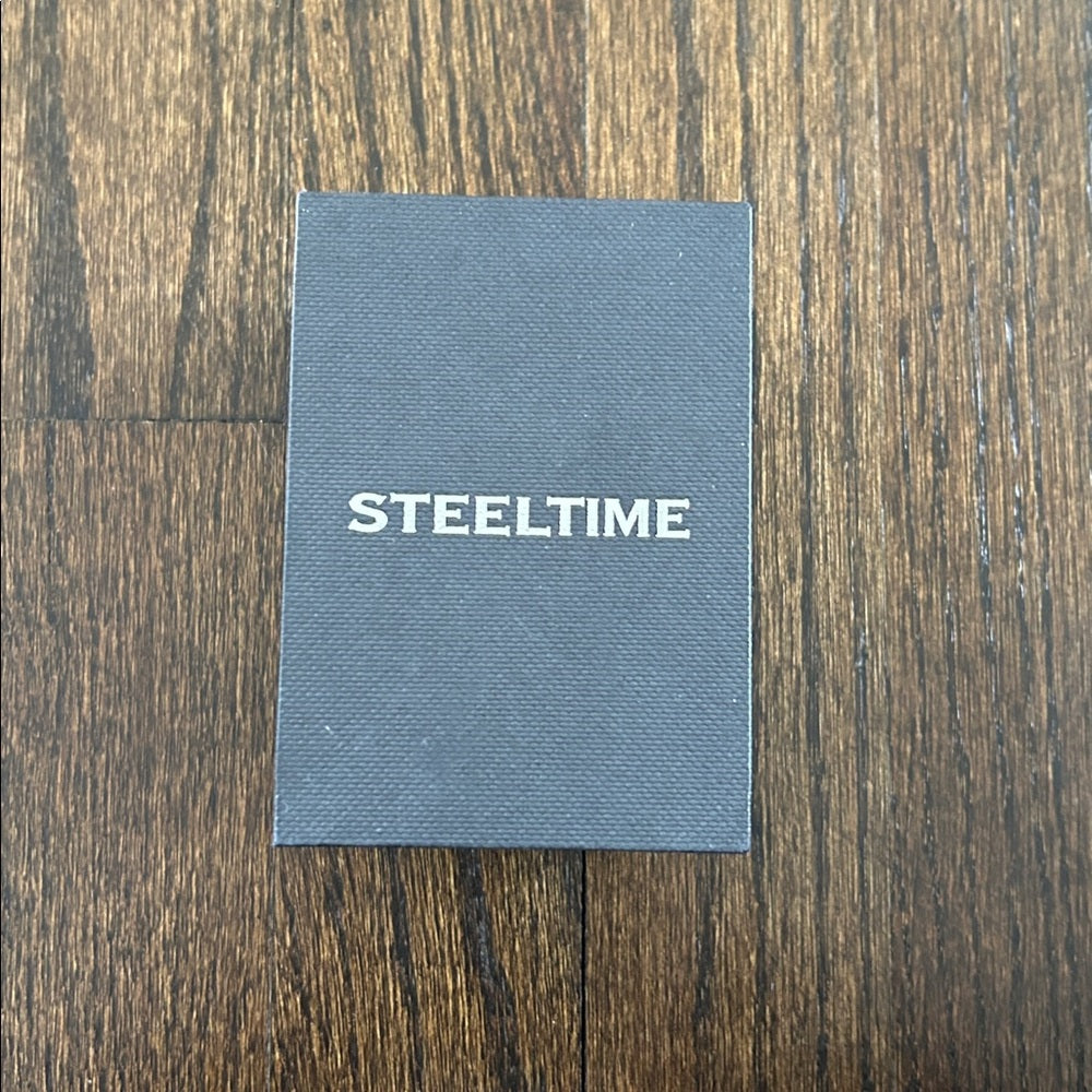 NWT Steeltime Men’s Black and Orange Watch