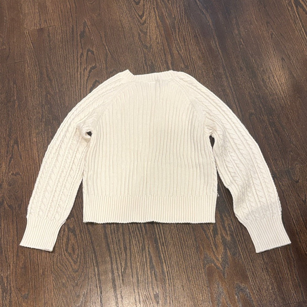 Abercrombie Kids Cream Cable Knit Sweater Size 9/10
