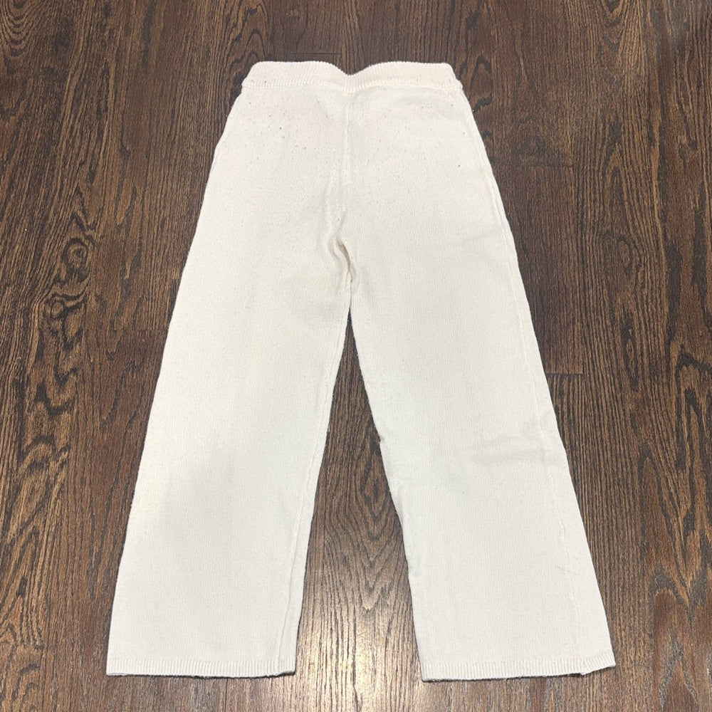 Abercrombie Kids Cream Knit Sweatpants Size 9/10