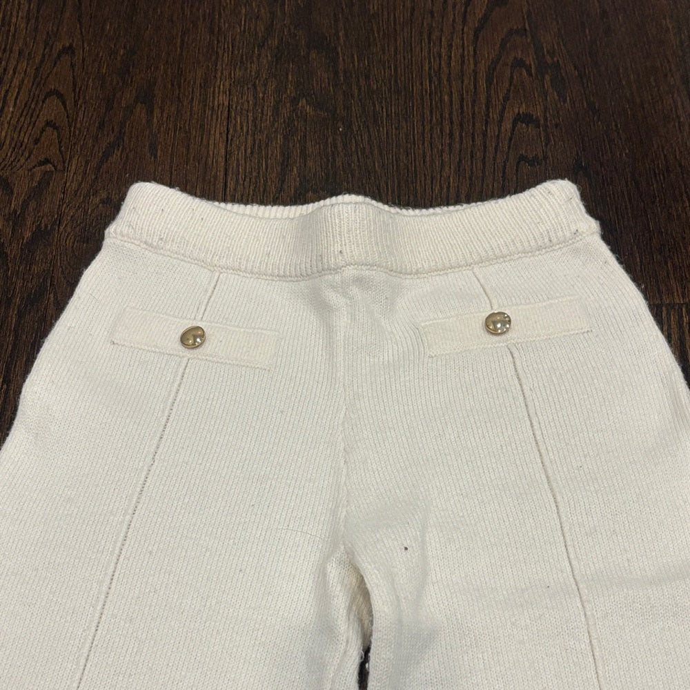 Abercrombie Kids Cream Knit Sweatpants Size 9/10