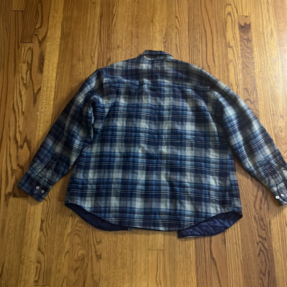 Windbreaker Men’s Blue Flannel Jacket
