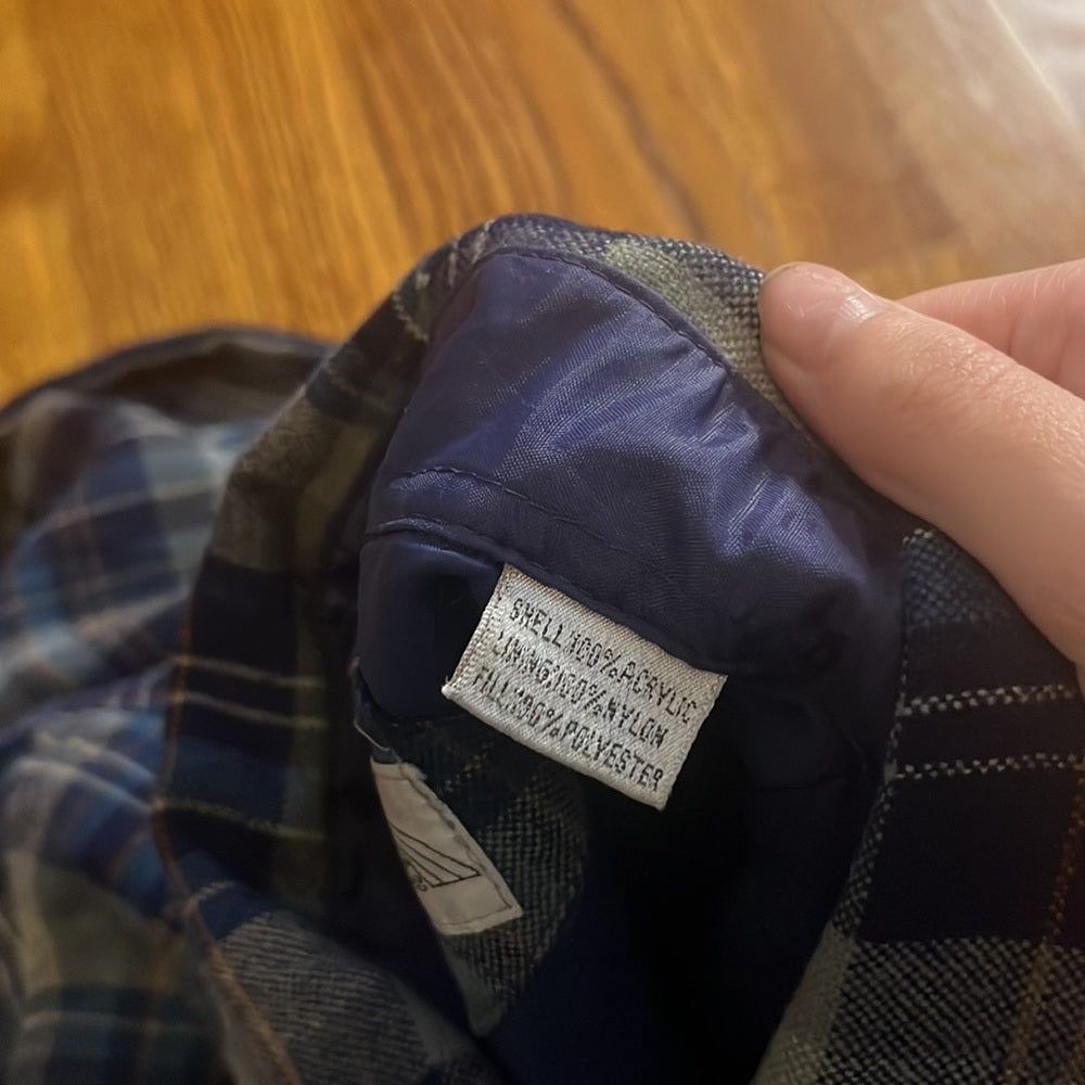 Windbreaker Men’s Blue Flannel Jacket