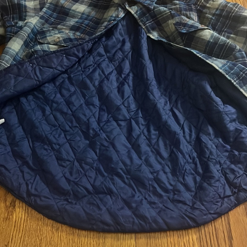 Windbreaker Men’s Blue Flannel Jacket