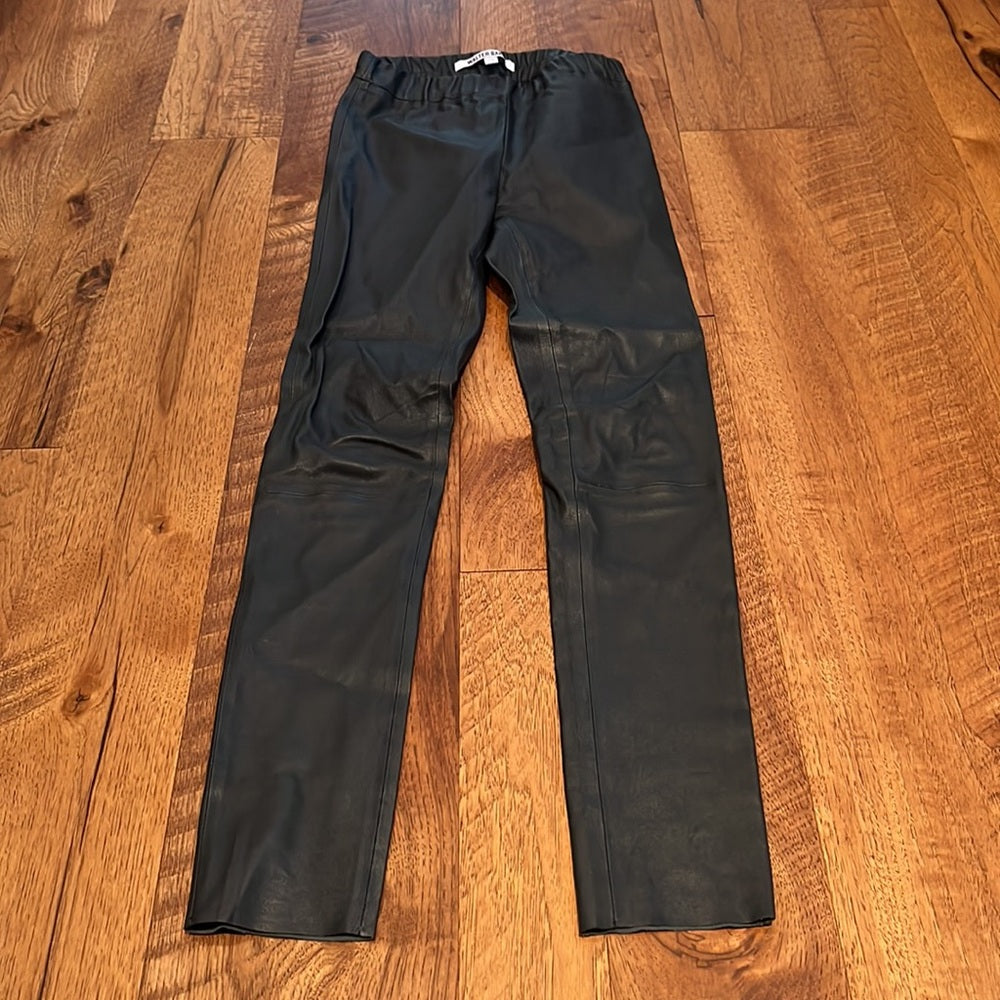 Walter Baker Woman’s Black Leather Pants Size XS