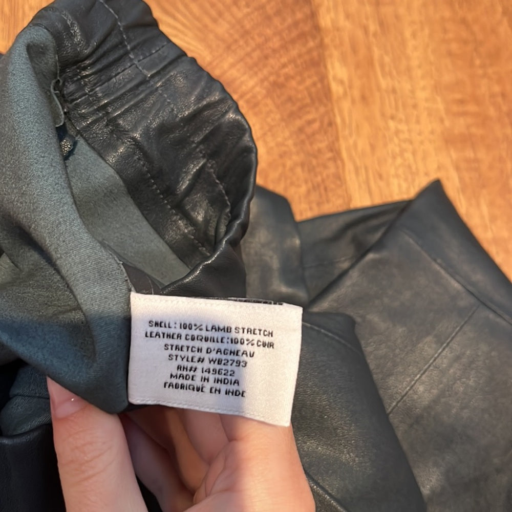Walter Baker Woman’s Black Leather Pants Size XS