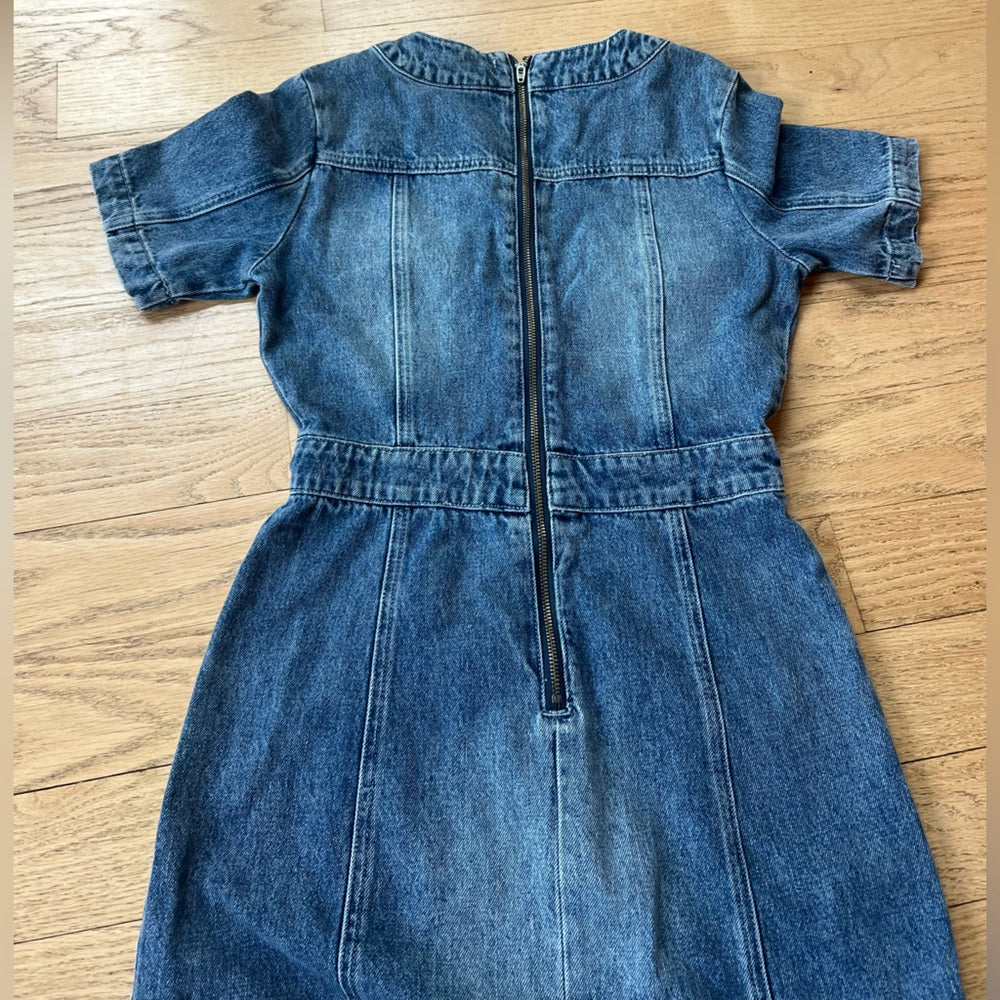 Amanda Uprichard Women's Blue Denim Dress Size S