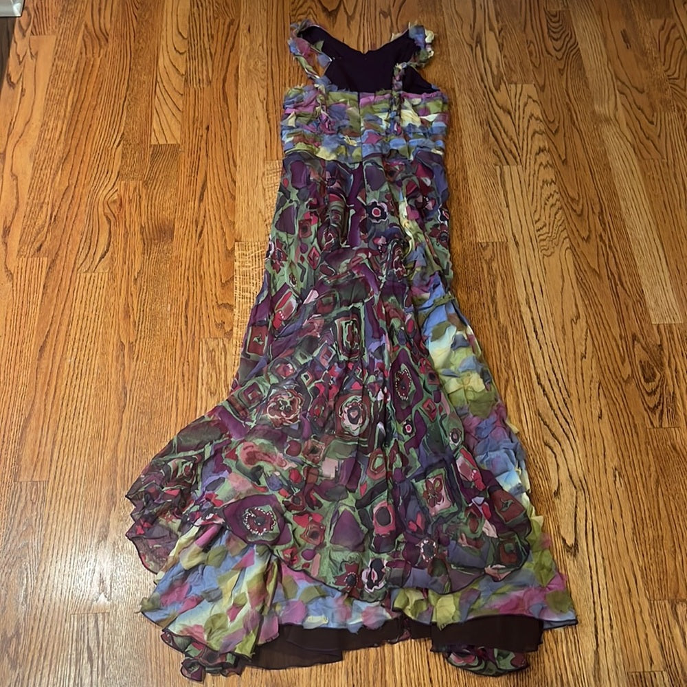 Georges Levesque Woman’s Colorful Printed Mazi Dress Size S