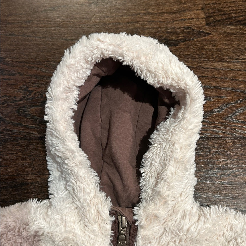 Jean Bourget Girls Cream and Brown Jacket Size 2T
