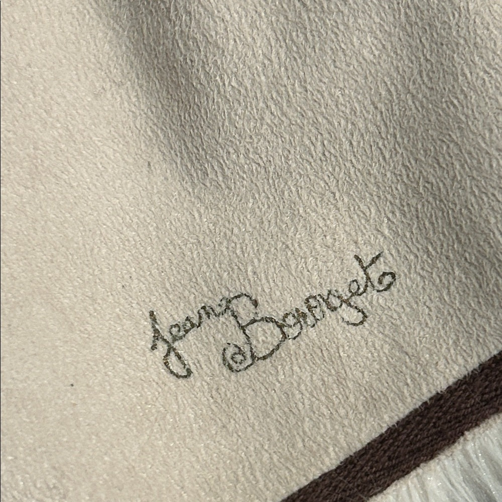 Jean Bourget Girls Cream and Brown Jacket Size 2T