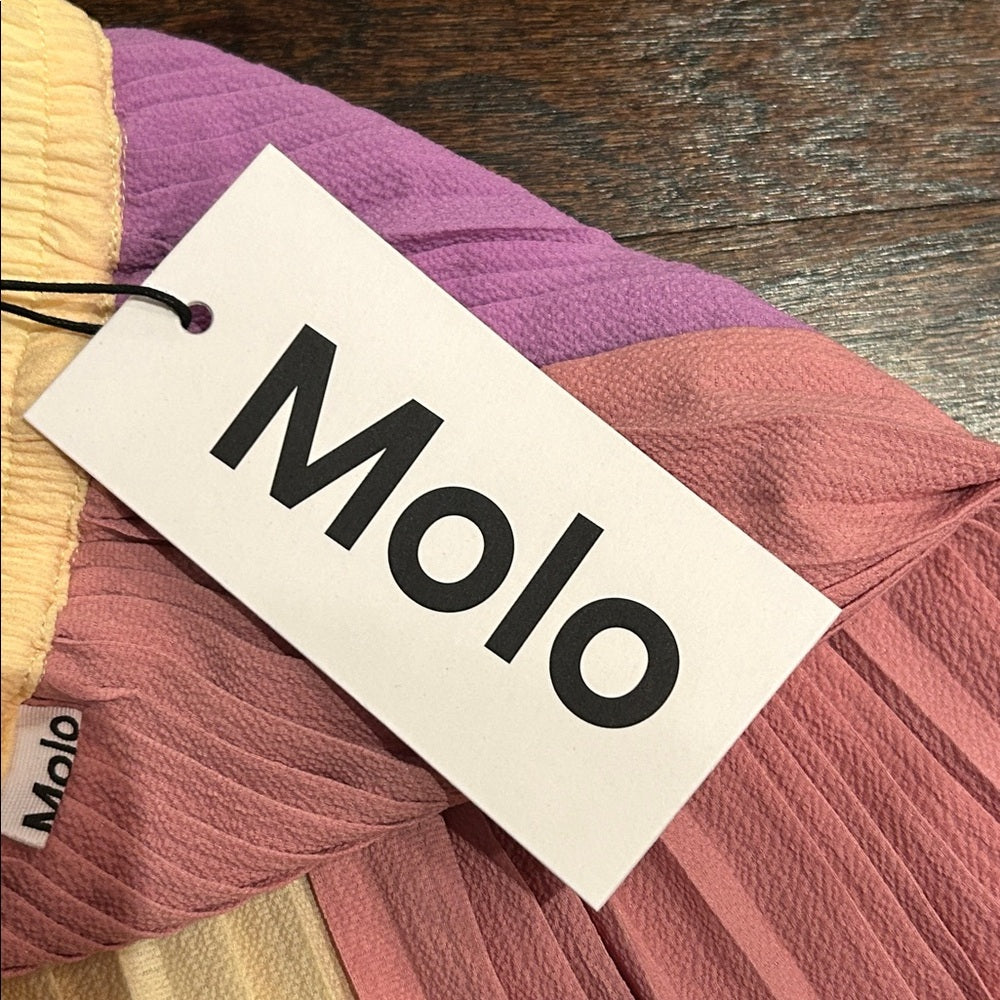 NWT Molo Girls Colorful Pleated A-Line Skirt Size 2T
