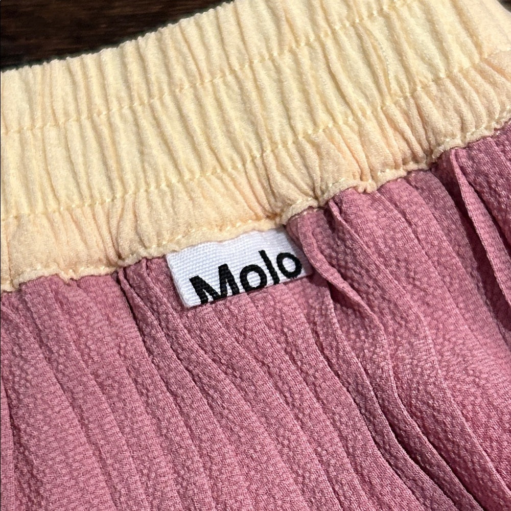 NWT Molo Girls Colorful Pleated A-Line Skirt Size 2T