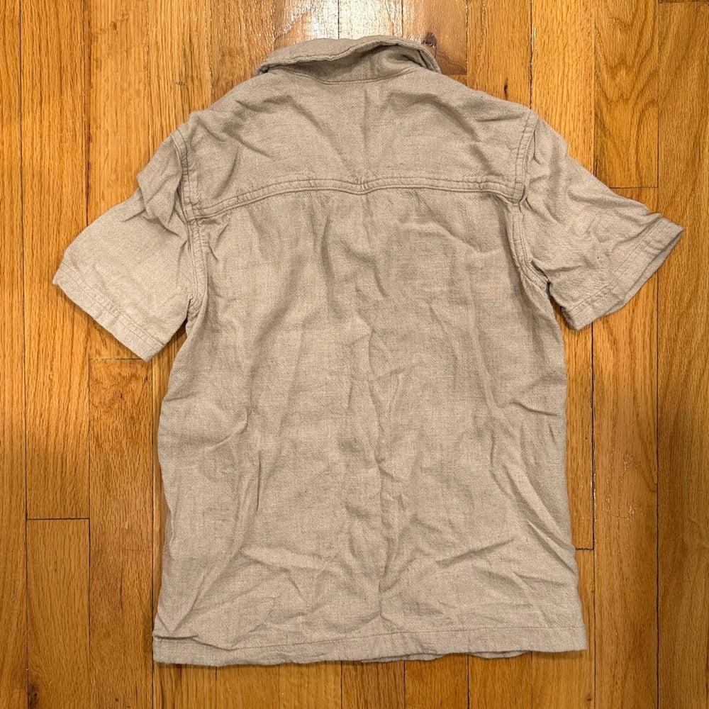 Abercrombie Kids Tan Button Down Shirt Size 7/8