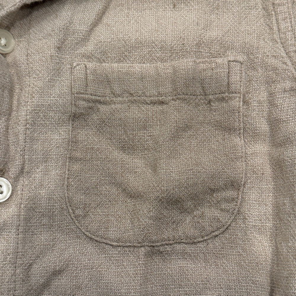 Abercrombie Kids Tan Button Down Shirt Size 7/8
