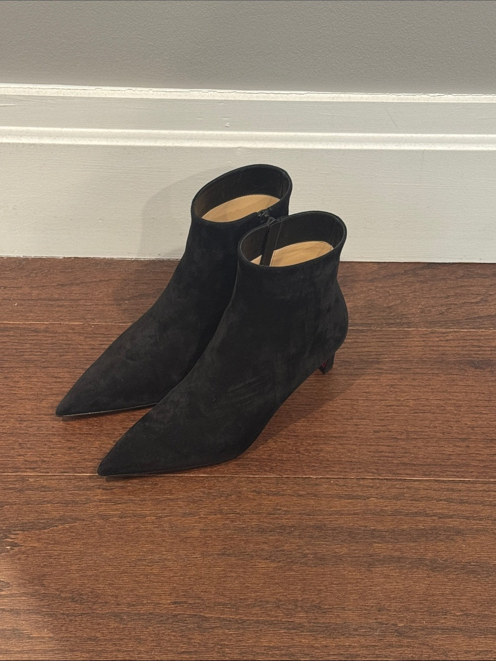 Christian Louboutin Condora 85 Black Suede Bootie Size 38/8