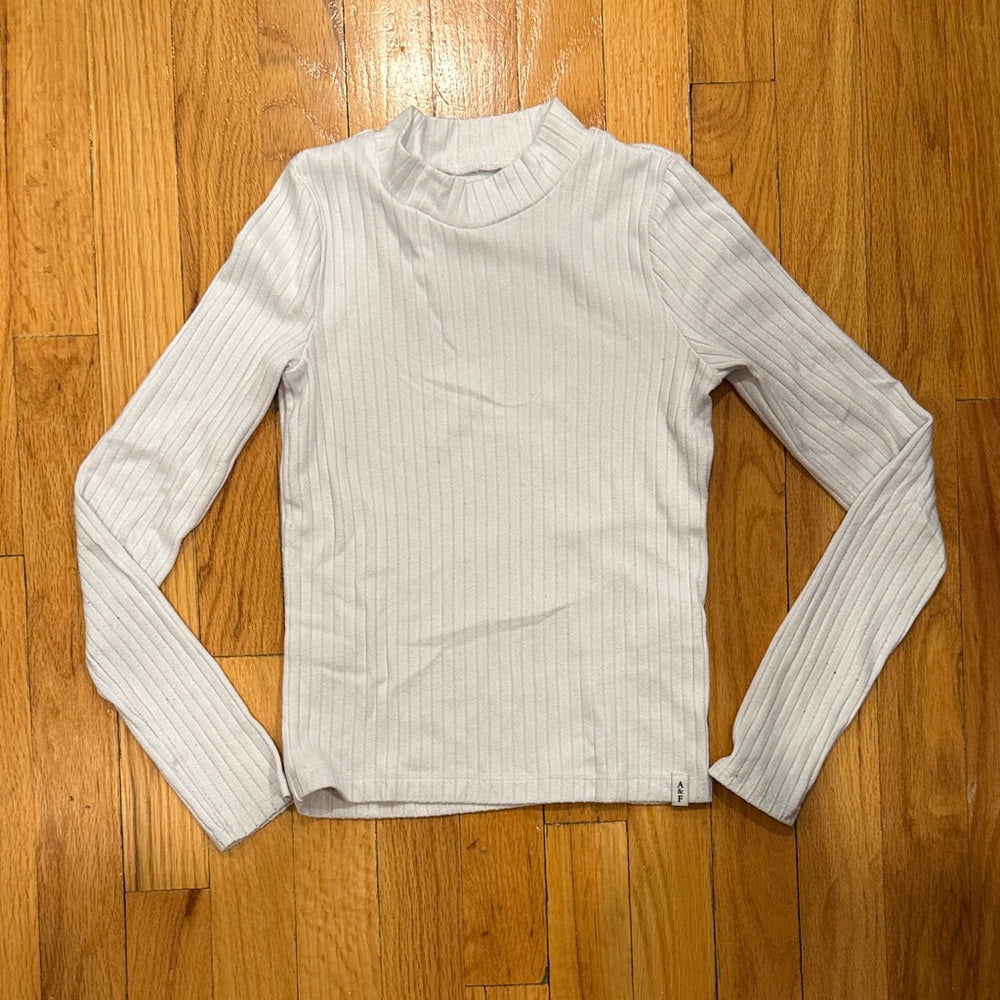 Abercrombie Kids White Ribbed Top Size 9/10