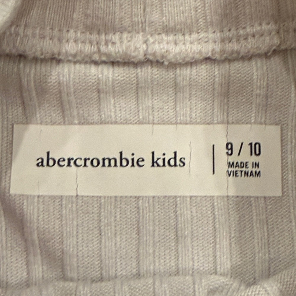 Abercrombie Kids White Ribbed Top Size 9/10