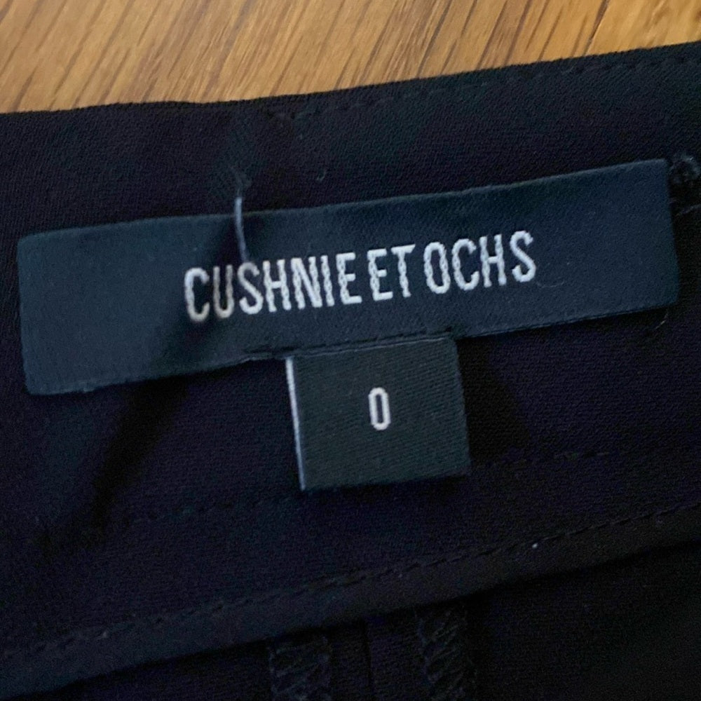 Cushnie Et Ochs Women’s Black Trousers With Bows Size 0