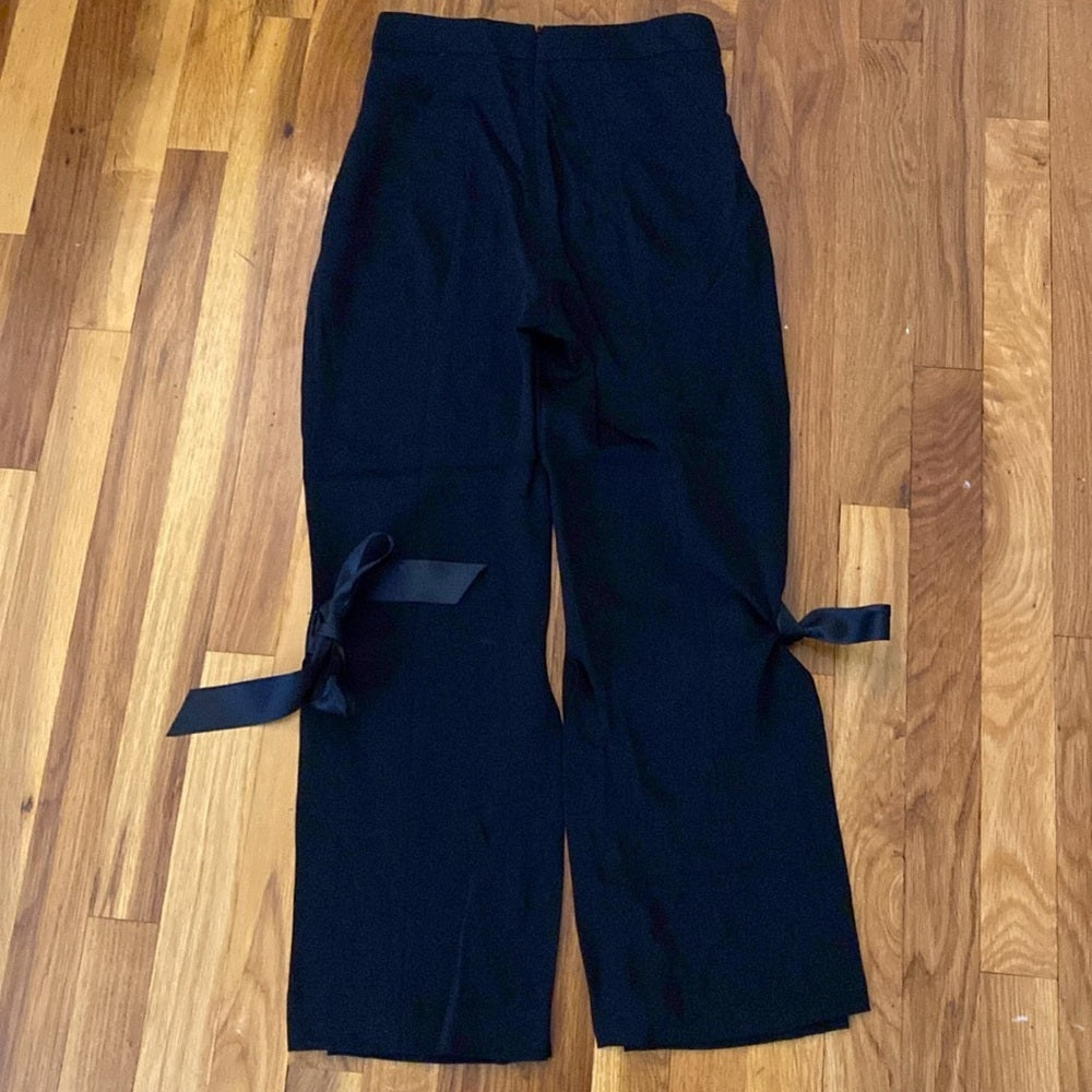 Cushnie Et Ochs Women’s Black Trousers With Bows Size 0