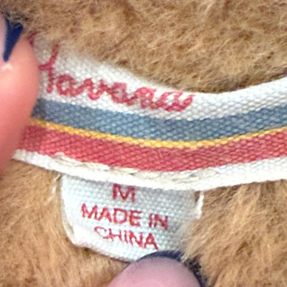 Vintage Havana Kids Denim Jacket With Fur Size M