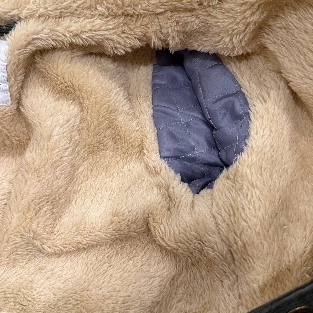 Appaman Kids Dark Green Jacket With Fur Size 8