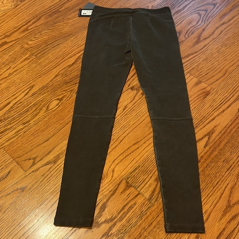 NWT David Lerner Woman’s Black Stitched Moro Leggings Size S