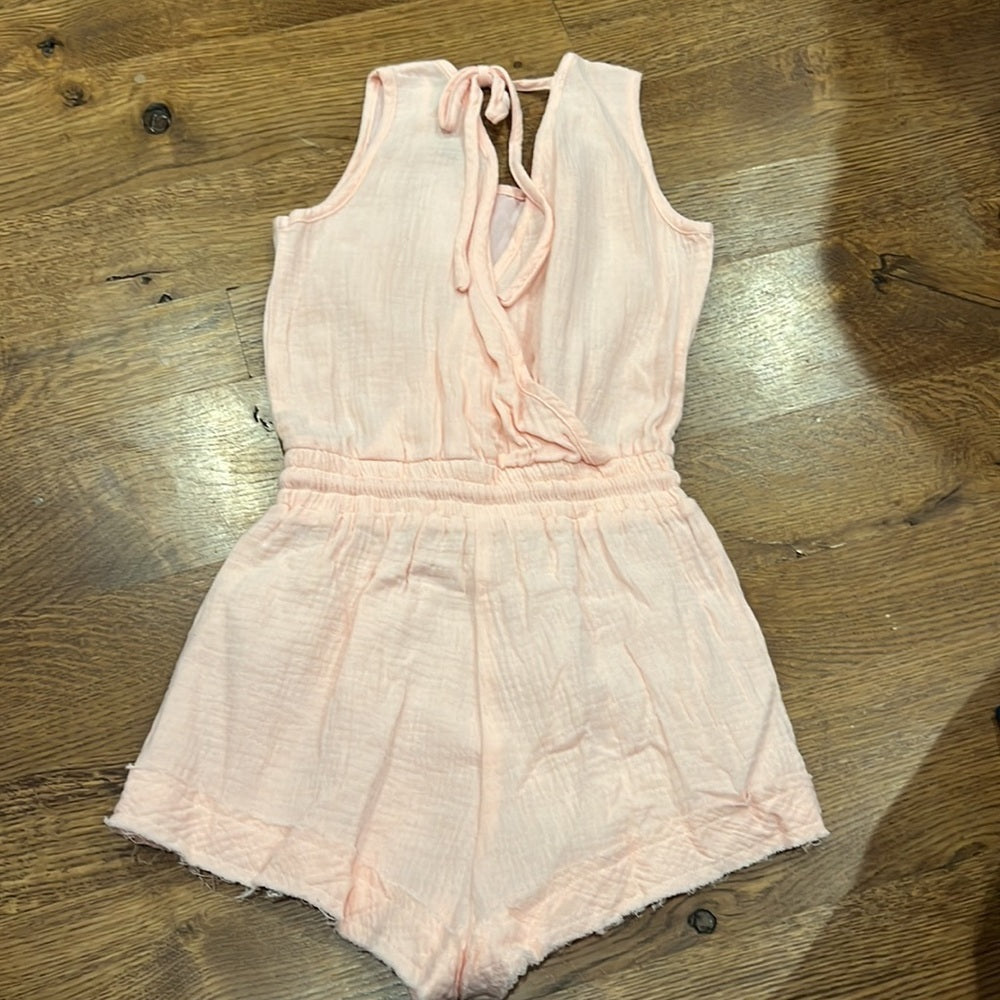 NWT KatieJNYC Girls Pink Romper Size Small